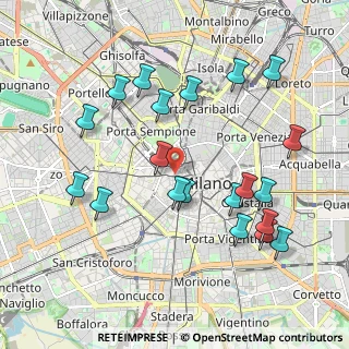 Mappa Via Giuseppe Brentano, 20121 Milano MI, Italia (2.107)