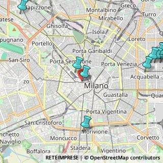 Mappa Via Giuseppe Brentano, 20121 Milano MI, Italia (3.51786)