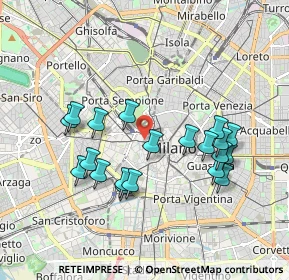 Mappa Via Giuseppe Brentano, 20121 Milano MI, Italia (1.791)