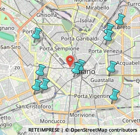 Mappa Corso Giuseppe Garibaldi, 20121 Milano MI, Italia (2.15545)