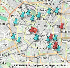 Mappa Corso Giuseppe Garibaldi, 20121 Milano MI, Italia (2.107)