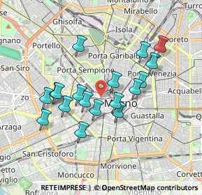 Mappa Corso Giuseppe Garibaldi, 20121 Milano MI, Italia (1.59389)