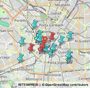 Mappa Corso Giuseppe Garibaldi, 20121 Milano MI, Italia (1.33421)