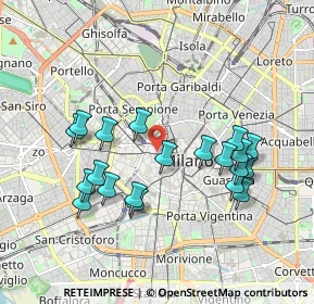 Mappa Via Giuseppe Brentano, 20121 Milano MI, Italia (1.835)