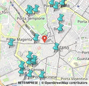 Mappa Corso Giuseppe Garibaldi, 20121 Milano MI, Italia (1.315)