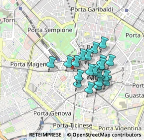 Mappa Via Giuseppe Brentano, 20121 Milano MI, Italia (0.6405)