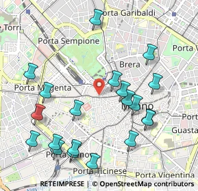 Mappa Via Giuseppe Brentano, 20121 Milano MI, Italia (1.14)