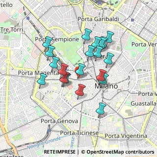 Mappa Corso Giuseppe Garibaldi, 20121 Milano MI, Italia (0.767)