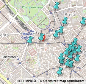Mappa Via Giuseppe Brentano, 20121 Milano MI, Italia (0.64)