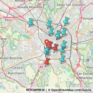 Mappa Via Giuseppe Brentano, 20121 Milano MI, Italia (2.85533)