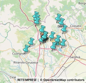 Mappa Via Baratono, 10015 Ivrea TO, Italia (8.826)