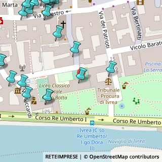 Mappa Corso Re Umberto, 10015 Ivrea TO, Italia (0.0875)