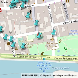 Mappa Via Baratono, 10015 Ivrea TO, Italia (0.0875)