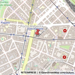 Mappa Via Aurelio Saffi, 34, 20123 Milano, Milano (Lombardia)