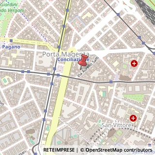 Mappa Via Aurelio Saffi, 30, 20123 Milano, Milano (Lombardia)