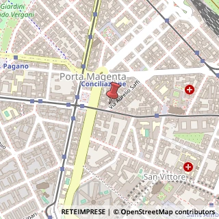 Mappa Via Aurelio Saffi, 32, 20123 Milano, Milano (Lombardia)
