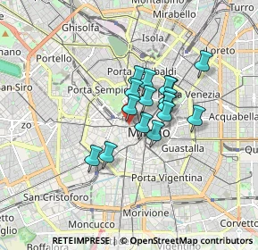 Mappa Vicolo S. Giovanni Sul Muro, 20121 Milano MI, Italia (1.11125)