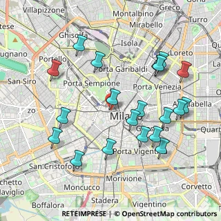Mappa Piazza Santi Pietro e Lino, 20121 Milano MI, Italia (2.1115)