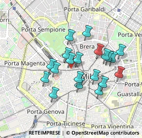 Mappa Vicolo S. Giovanni Sul Muro, 20121 Milano MI, Italia (0.768)