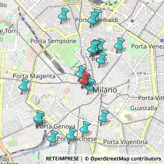 Mappa Vicolo S. Giovanni Sul Muro, 20121 Milano MI, Italia (1.064)