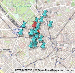 Mappa Vicolo S. Giovanni Sul Muro, 20121 Milano MI, Italia (0.2735)