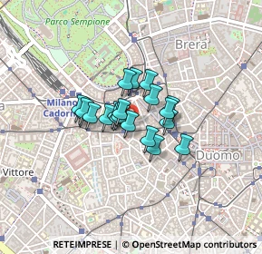 Mappa Vicolo S. Giovanni Sul Muro, 20121 Milano MI, Italia (0.243)