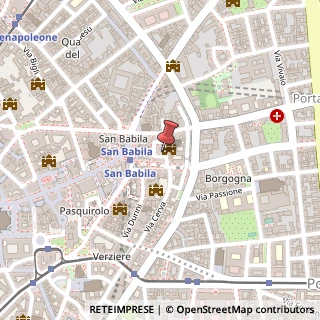 Mappa Via Cino del Duca, 5, 20122 Milano, Milano (Lombardia)
