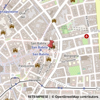 Mappa Via Borgogna, 5, 20122 Milano, Milano (Lombardia)