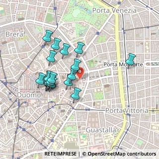 Mappa Via Borgogna, 20123 Milano MI, Italia (0.4215)