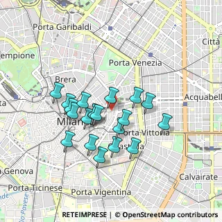Mappa Via Borgogna, 20123 Milano MI, Italia (0.743)