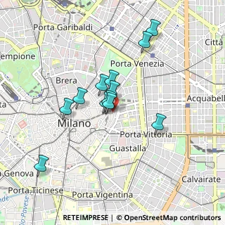 Mappa Via Borgogna, 20123 Milano MI, Italia (0.72417)
