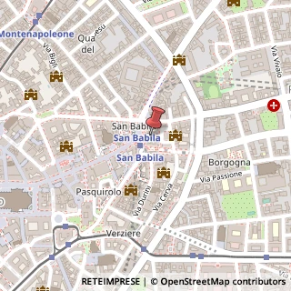 Mappa Galleria San Babila, 4b, 20122 Milano, Milano (Lombardia)