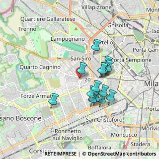 Mappa Viale Aretusa, 20146 Milano MI, Italia (1.42333)