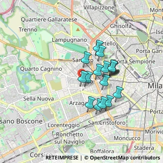 Mappa Viale Aretusa, 20147 Milano MI, Italia (1.36167)