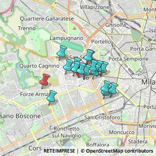 Mappa Viale Aretusa, 20146 Milano MI, Italia (1.08765)