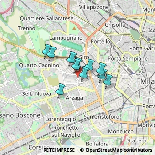 Mappa Viale Aretusa, 20147 Milano MI, Italia (1.07455)