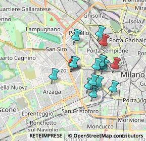 Mappa Via Privata dei Martinitt, 20100 Milano MI, Italia (1.45375)