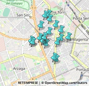 Mappa Via Privata dei Martinitt, 20100 Milano MI, Italia (0.6035)