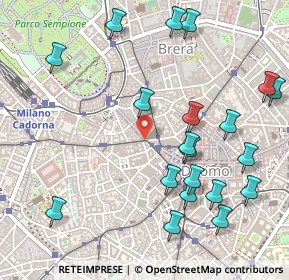 Mappa Via Dante angolo, 20121 Milano MI, Italia (0.6055)
