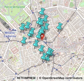 Mappa Via Dante angolo, 20121 Milano MI, Italia (0.3505)