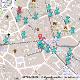 Mappa Via Dante angolo, 20121 Milano MI, Italia (0.162)