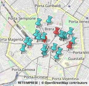 Mappa Via Dante angolo, 20121 Milano MI, Italia (0.7335)