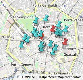 Mappa Via Dante angolo, 20121 Milano MI, Italia (0.7185)