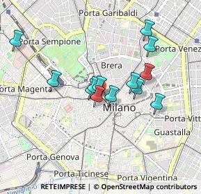 Mappa Via Dante angolo, 20121 Milano MI, Italia (0.73692)