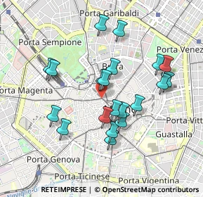 Mappa Via Dante angolo, 20121 Milano MI, Italia (0.848)