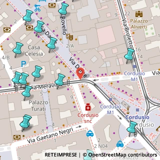 Mappa Via Dante angolo, 20121 Milano MI, Italia (0.113)