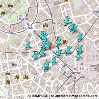 Mappa Via Dante angolo, 20121 Milano MI, Italia (0.2)