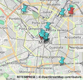 Mappa Via Dante angolo, 20121 Milano MI, Italia (1.5275)