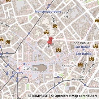 Mappa Via Guglielmo Marconi, 14, 20121 Milano, Milano (Lombardia)