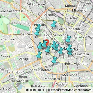 Mappa Corso Vercelli, 20144 Milano MI, Italia (1.31067)